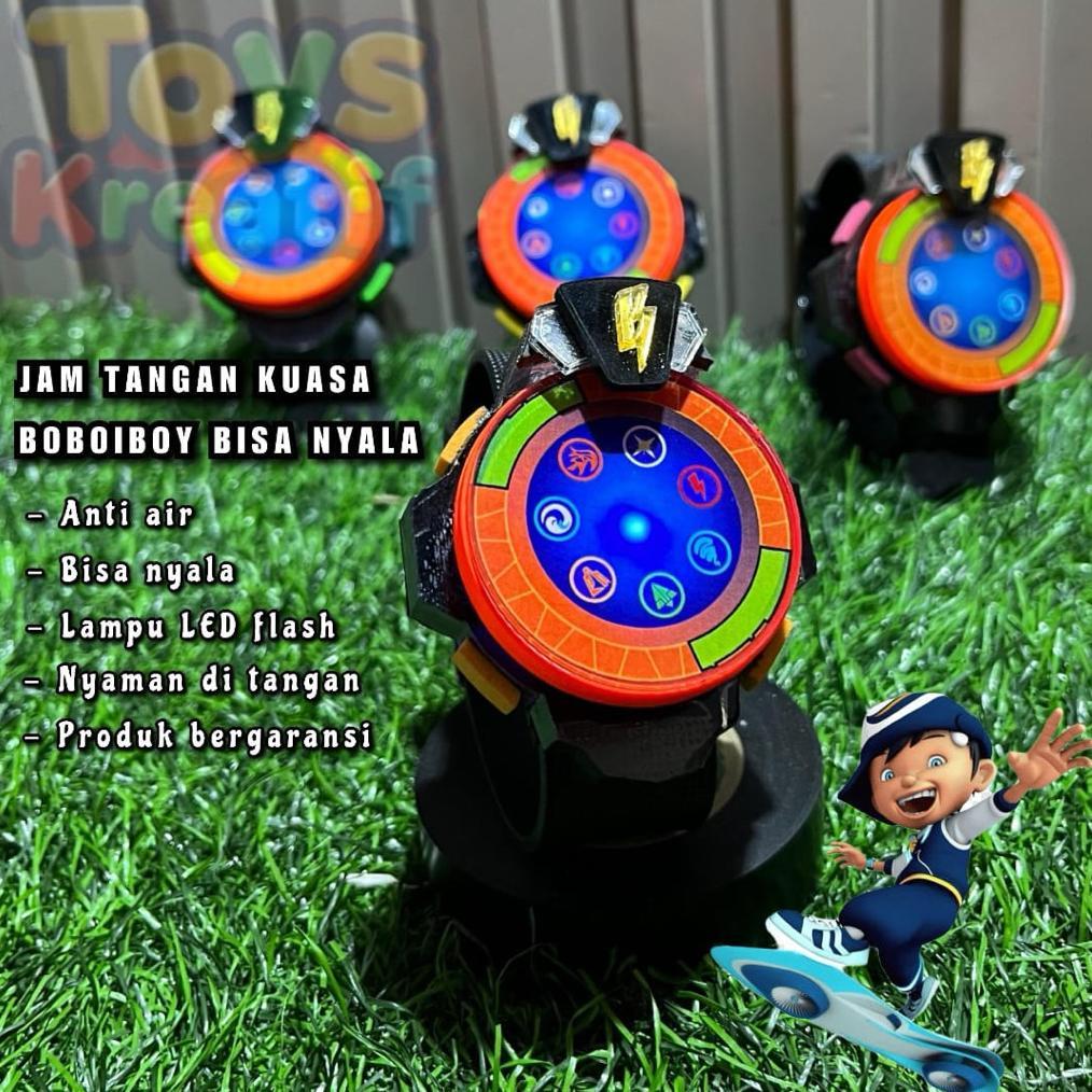 OFFICIAL JAM SPORT MAINAN ANAK LAKI LAKI KARAKTER BOBOIBOY BISA NYALA TIDAK BUNYI