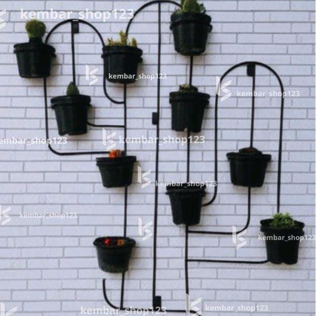 Indah- Rak Pot Kaktus Tempel Dinding / Rak Kaktus Dinding / Rak Bunga Kaktus