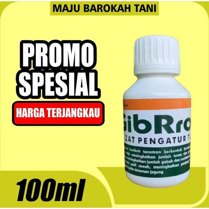 Indah- Pupuk Zpt Gibro 20-Sl 100 Ml/ Bahan Aktif Asam Gibberellat 20% /Zat Pengatur Tumbuh Tanaman /