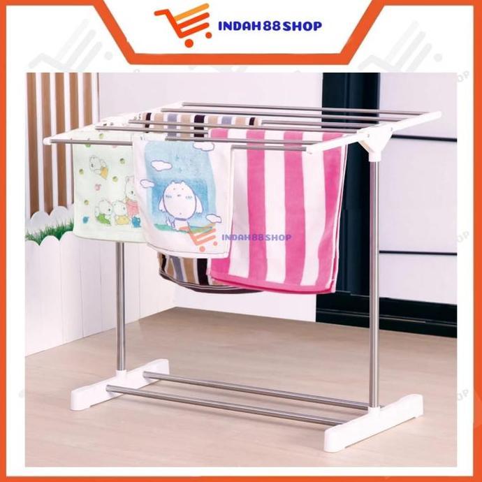 NEW Jemuran Handuk Lipat Stainless / Jemuran Lipat Portable