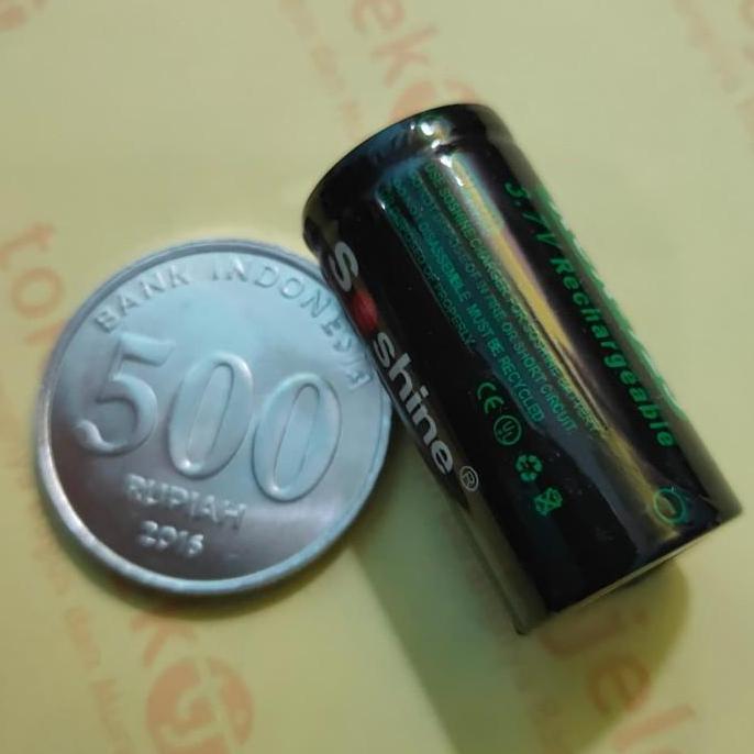 Soshine RCR123A CR123 16340 Li-ion 3.7v 700mAh Pin Top Non-Protected