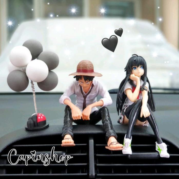 PAJANGAN FIGURE //Boneka Dekorasi Dashboard Dekorasi Mobil Model Anime Luffy Yukino