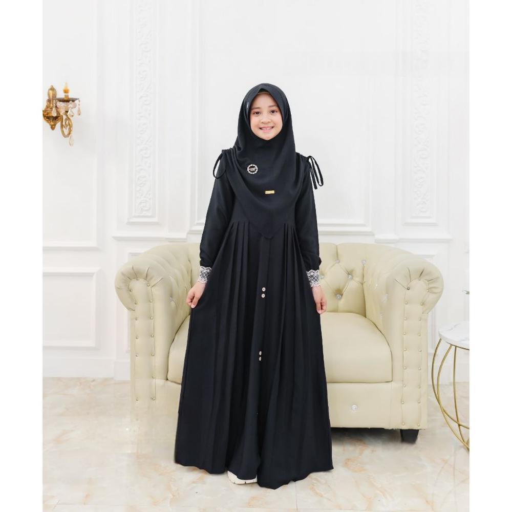 BEST SELLER GAMIS ANAK MAWWADAH SYAR'I SET KHIMAR CRINGKLE AIRFLOW PREMIUM - FASHION MUSLIM ANAK PER