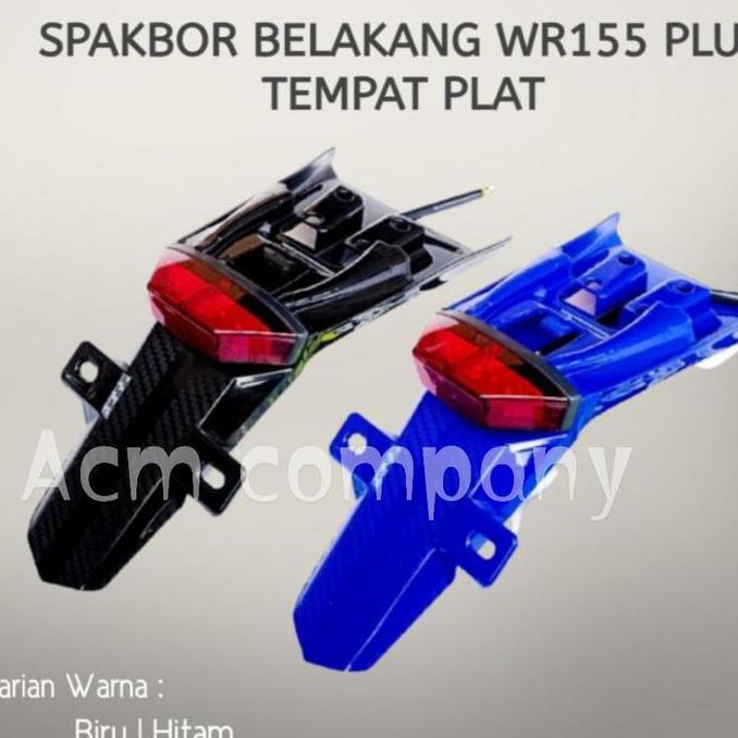 SIENOBIE Spakbor belakang plus stoplamp Led WR 155 Tipe plat / Undertail WR 155