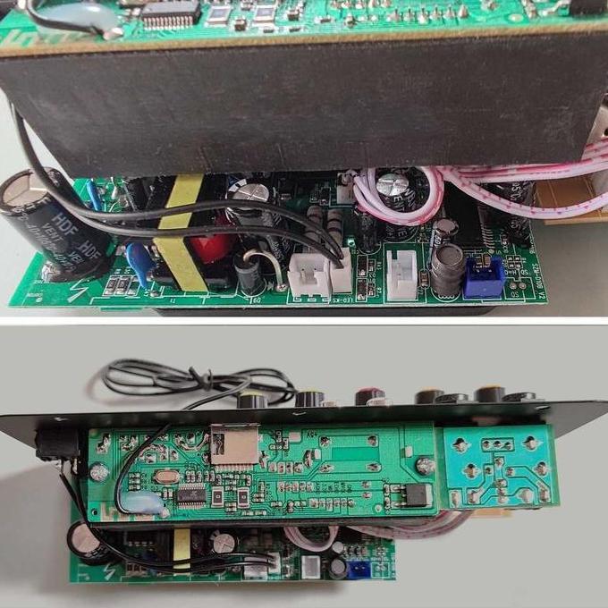 promo Amplifier Board Karaoke 400 Watt Mono Treble Bass Bluetooth USB Remote