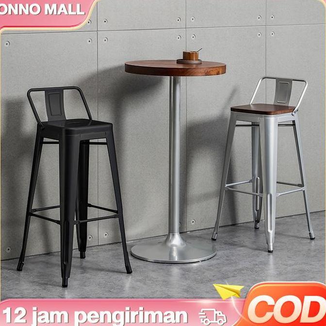 GHEATHEON ONNO MALL--Kursi Bar Besi Minimalis Tolix Kursi Cafe Persegi Tinggi Pengiriman Surabaya CO