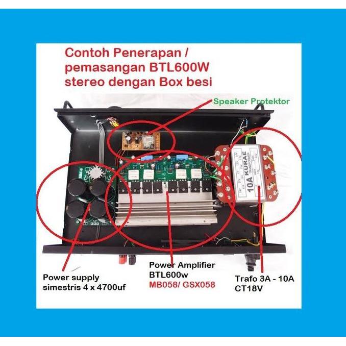 promo GSX058 POWER BTL 600W STEREO AMPLIFIER