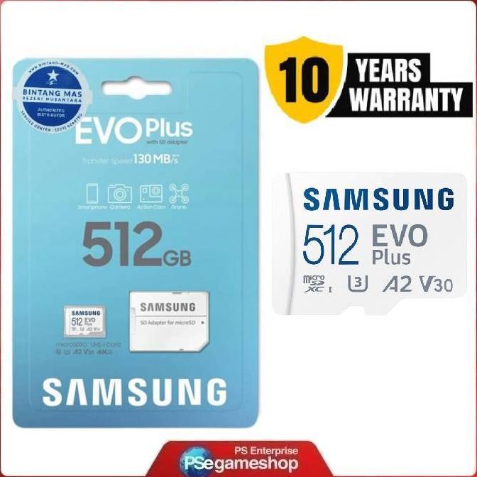 MicroSD Micro SD MicroSDXC Memory Card 512GB 512 gb EVO Plus Samsung