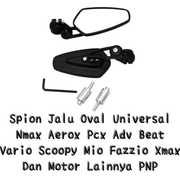 DF64 - Spion Jalu Oval Carbon Bar End NMAX / AEROX / LEXI / VARIO 160/150/125/110 / BEAT / PCX / ADV