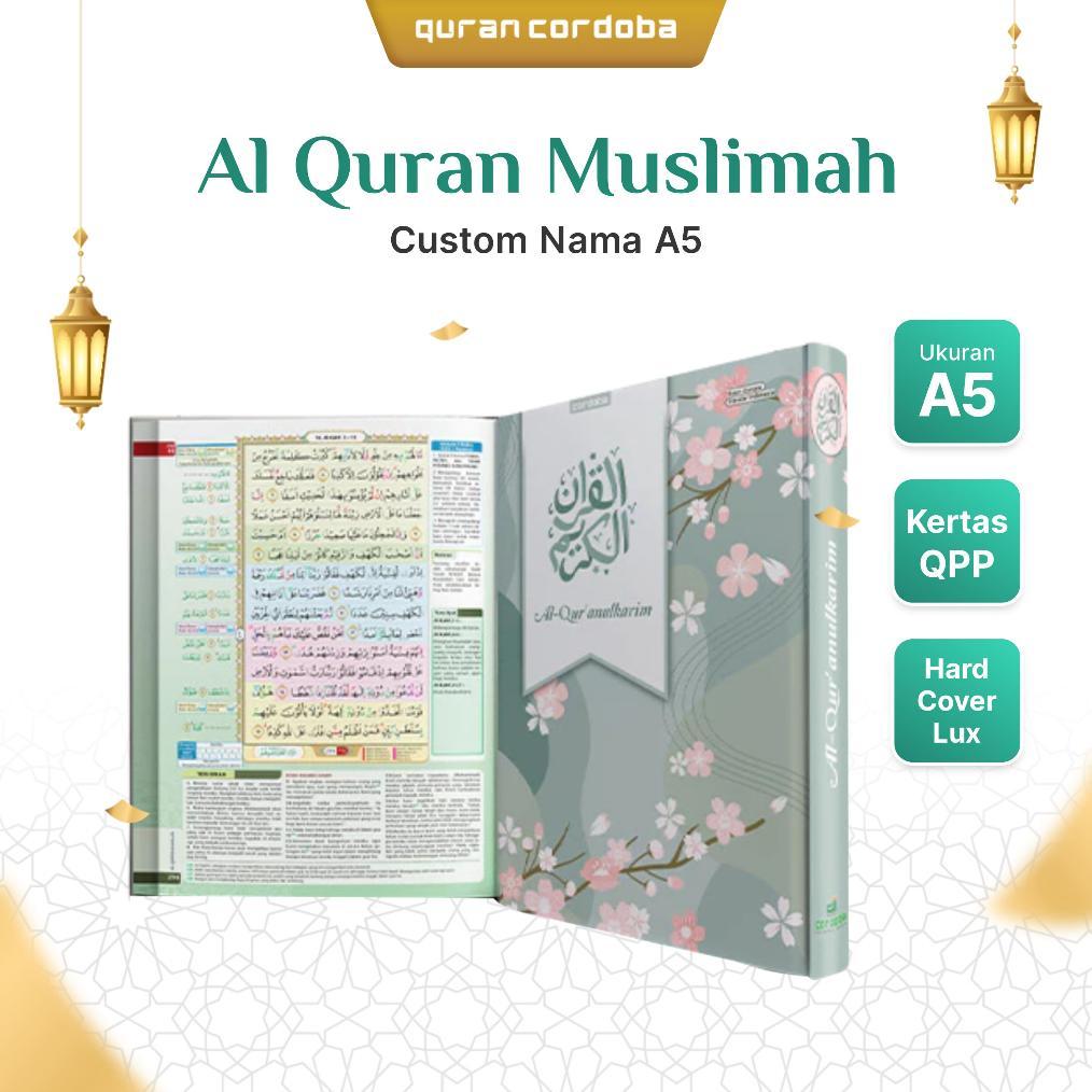 Al Quran Muslimah Custom Nama Ukuran A5 Quran Cordoba