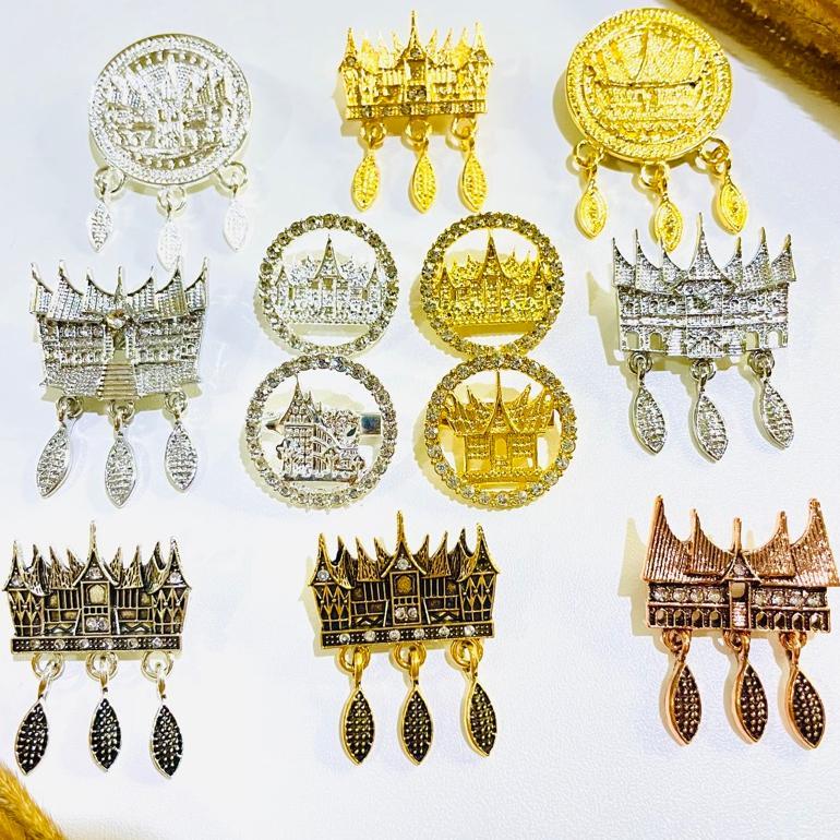 Murah  Bros Rumah Gadang / Bros Rumah Adat / Bros Kebaya / Brooch Hijab / Bros Hijab / Bros Etnik / 