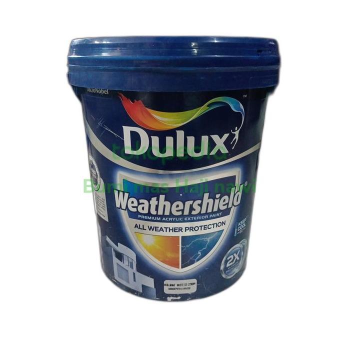 Lansungkirim- Dulux Weathershield Brilliant White Cat Tembok Dulux Weathershield 20Ltr