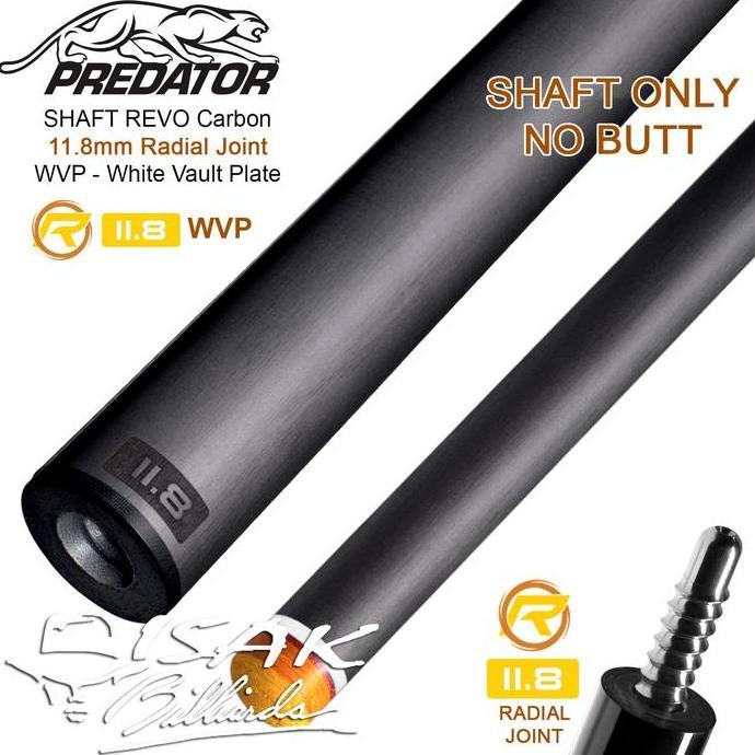 Predator Revo 11.8mm Carbon Shaft | Radial WVP Billiard Stick Cue Shaf