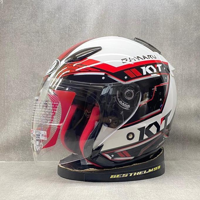 Byxc- Kyt Dj Maru Series All Motif || Helm Half Face Kyt Original Dot Sni Untuk Cowok Dan Cewek Term