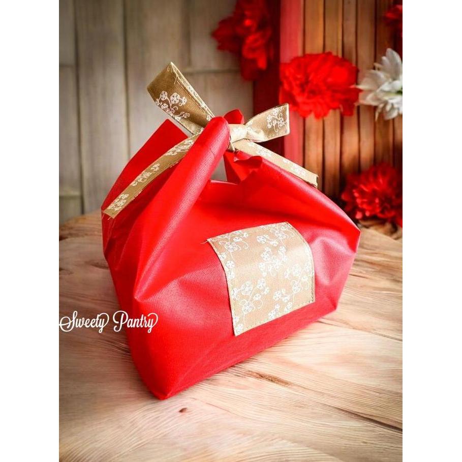 Gaslangsung- Tas Spunbond Kemasan Dus Box Kotak Packaging Kue Puding Sakura