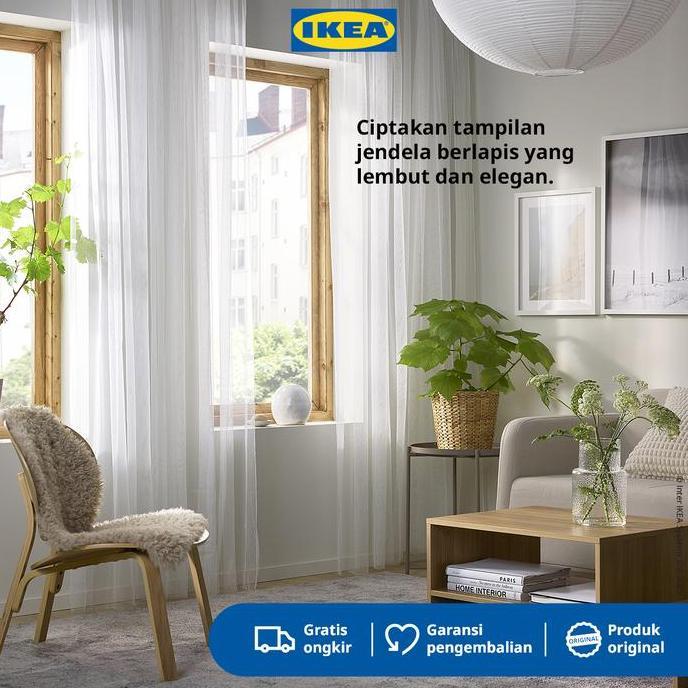 KARA_JAYABADI - IKEA LILL VITRASE 1 PASANG PUTIH 280X250CM TIRAI JENDELA
