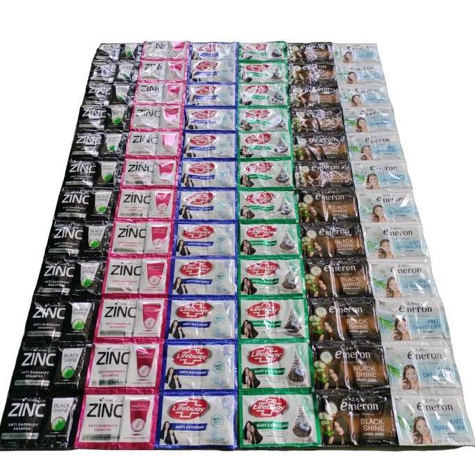 Berkilau- Paket Sampo Zinc 2 Renceng+ 2 Renceng Sampo Lifboy+ 2 Renceng Sampo Emeron Double Sachet