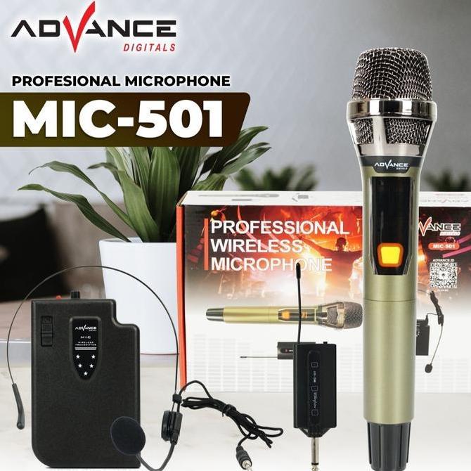 Advance Mic-501 Microphone Mic Call Center Customer Service Karoke Mic Dancer Panggung Mic Clip On M