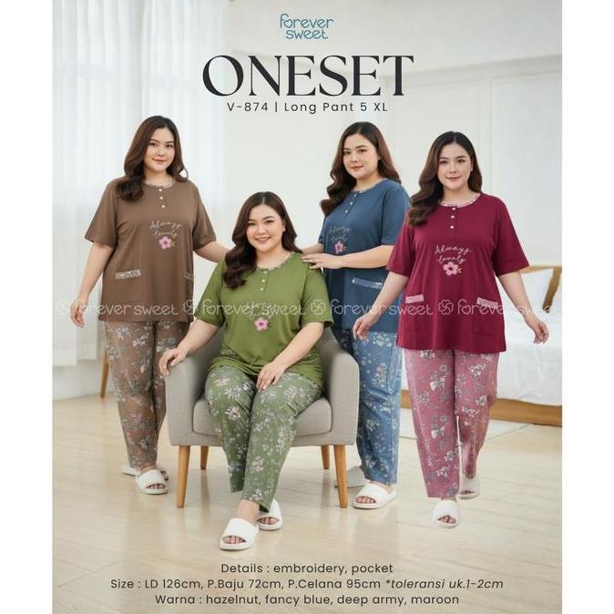 baby doll/ setelan  Jumbo pendek - panjang  (5xl ) Forever