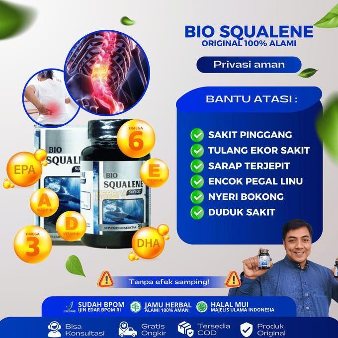 Feminin- Bio Squalene Untuk Tulang Ekor Patah, Sakit Tulang Ekor, Sakit Saat Duduk, Nyeri Tulang Pan