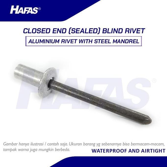 TERBARU - Blind Rivet Closed End M 4,8 x 12 [3,6 - 5,6] | Paku Rivet - 1 BOX (500 pcs)
