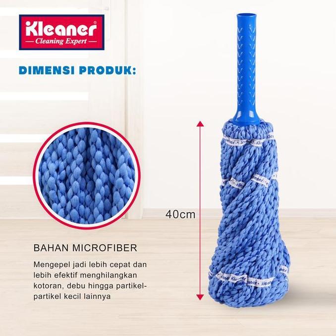 Lansungkirim- [Cod] Kleaner Twist Mop Refill / Alat Pel Twist Refill Microfiber
