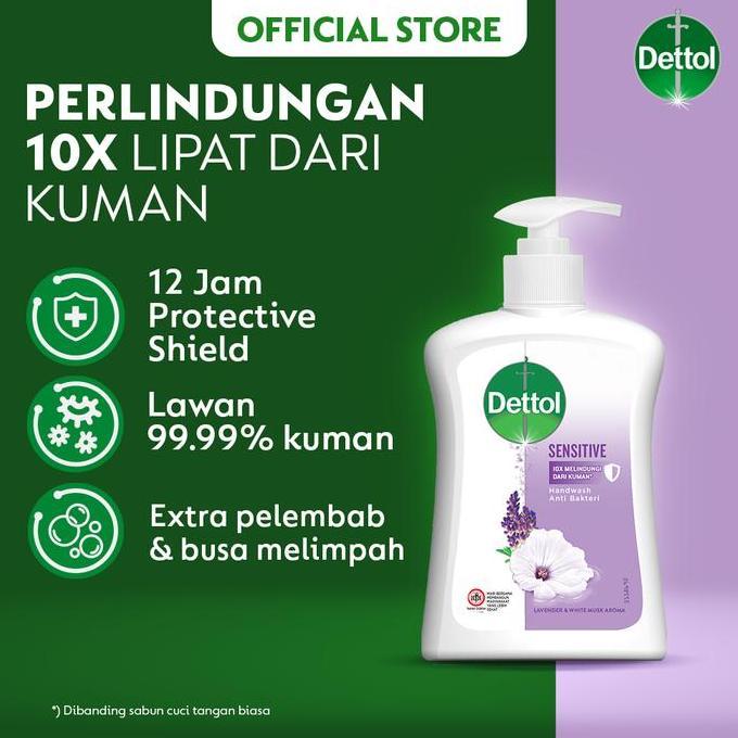 Hayuco- Dettol Sabun Cuci Tangan Sensitive 200Ml
