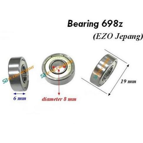 bearing 698z jepang EZO ball bearing 698zz EZO Japan Bearing 698z Jepang Precision Ball Bearing 698z