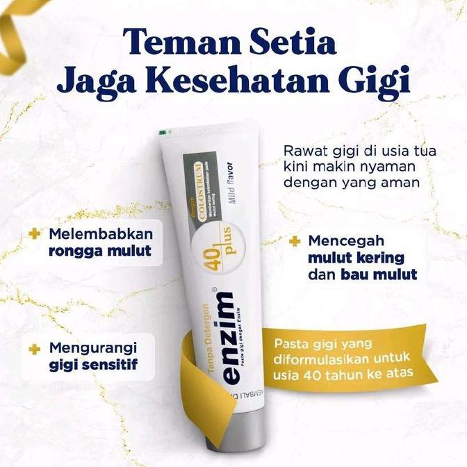 Lansungkirim- Enzim 40 Plus 124Gr Mild Flavor / Enzim 40 Plus 160Gr Pasta Gigi Enzim 40 Plus