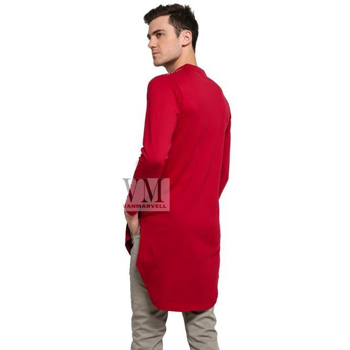 DB133 >> VM Gamis Merah Gamis Jumbo Gamis Pria Baju Koko Muslim