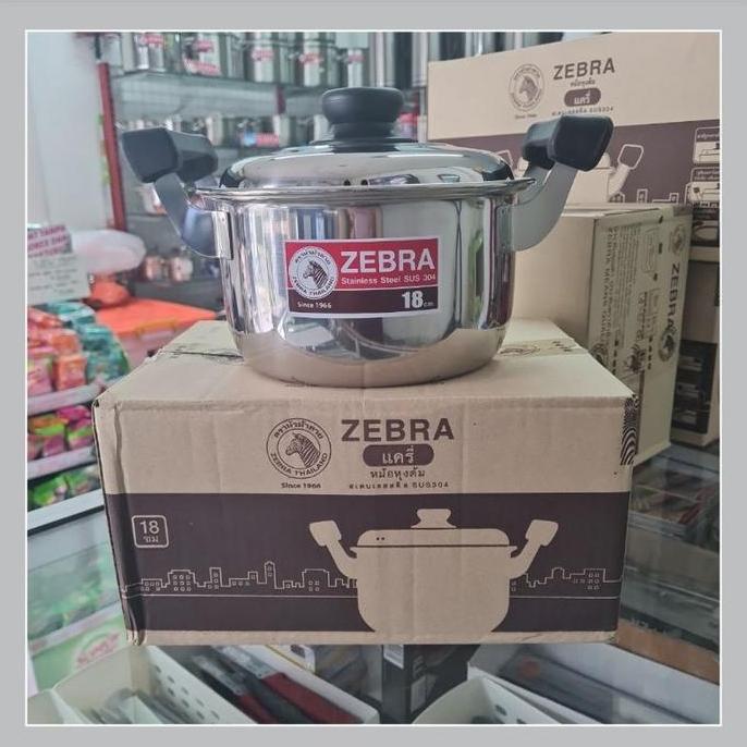 160373 Sauce Pot 18cm Carry, SUS 304, Zebra Thailand, Panci 18cm Zebra