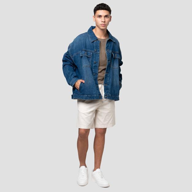 LIMITED NEVADA BIG POCKET TRUCKER JAKET DENIM PRIA 123038696