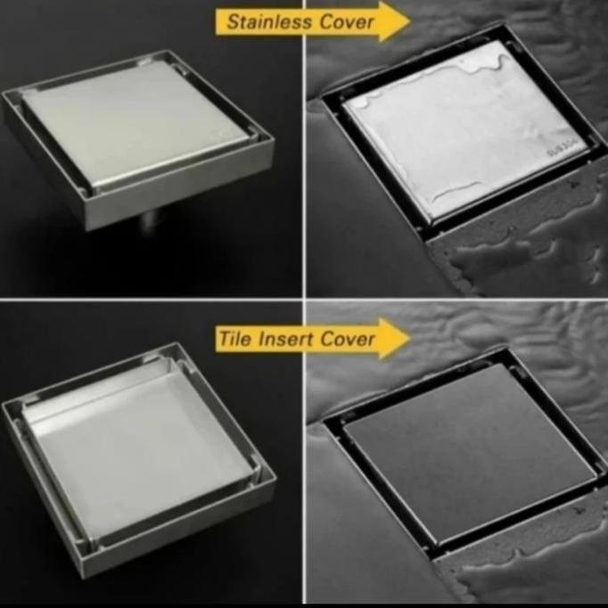 Floor Drain Stainless Hitam/Smart Floor Drain Anti Tikus