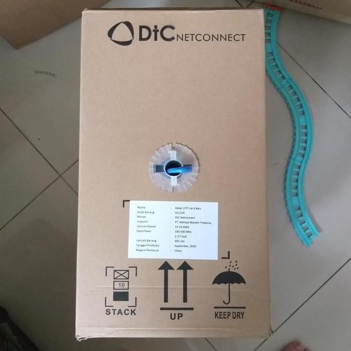 kabel lan utp cat 6 DTC NETCONNECT / Kabel UTP DTC CAT 6 305M