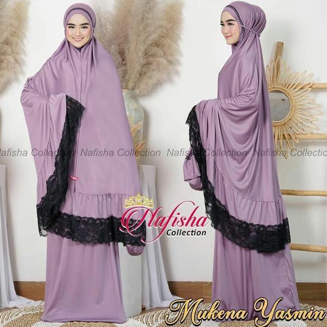 DF272 - Mukena Traveling Dewasa Yasmin Ori by Nafisha Free Tas Terbaru Termurah / Alody's Collection
