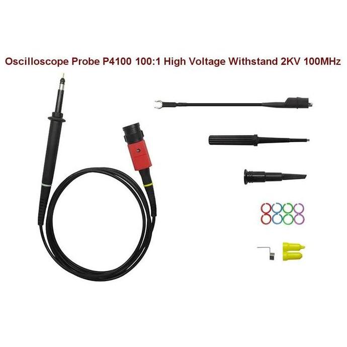 Oscilloscope Probe P4100 100:1 High Voltage Withstand 2KV 100MHz