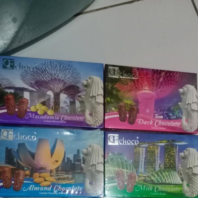 COKLAT QF CHOCO MERLION SINGAPORE  50GR