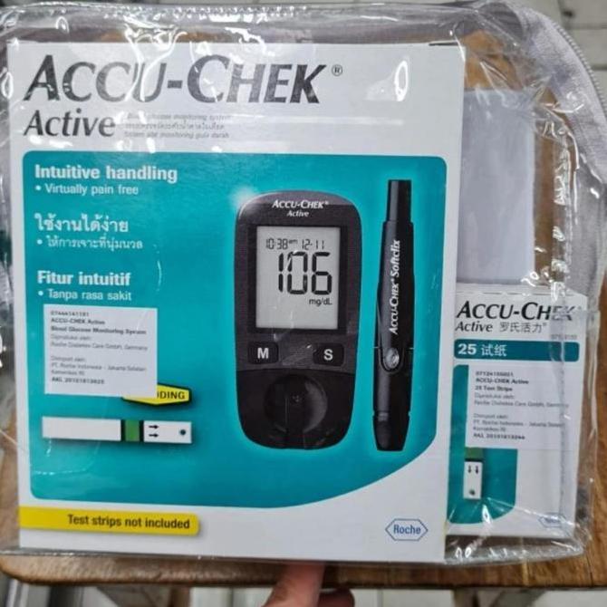 accu check active Paket Alat + Strip isi 25