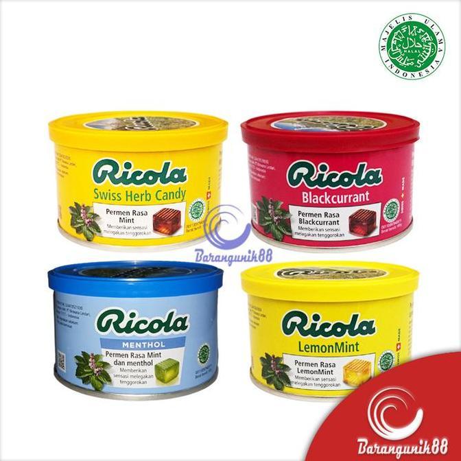 Ricola Menthol LemonMint Drum 100gr Permen