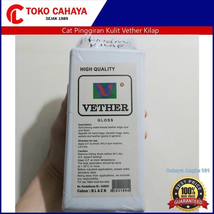 Cat Pinggir Kulit Vether Kilap