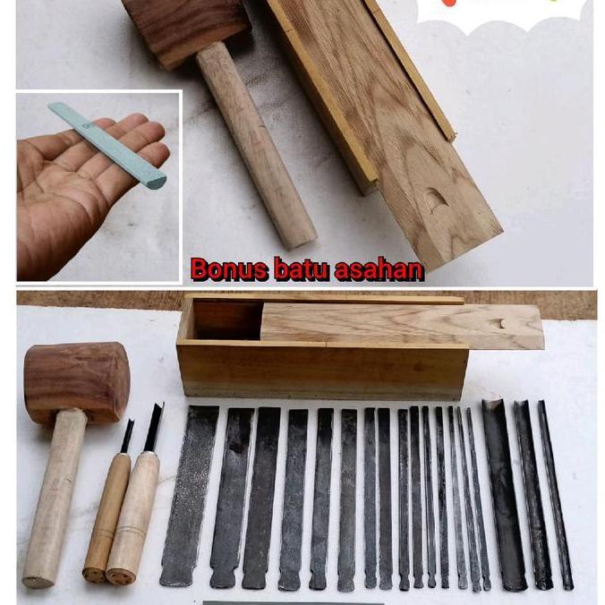 PAHAT KAYU BONSAI FULL SET BAJA BERKUALITAS