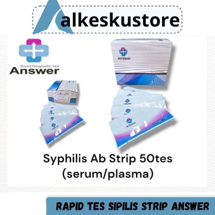Rapid Test Sipilis Strip Answer Syphilis Strip 50T | Alat Tes Sifilis