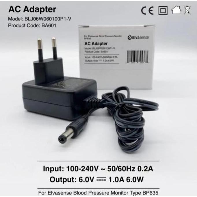 Elvasense Adaptor BA601 A - Adaptor Tensimeter Elvasene BP635 Adapter