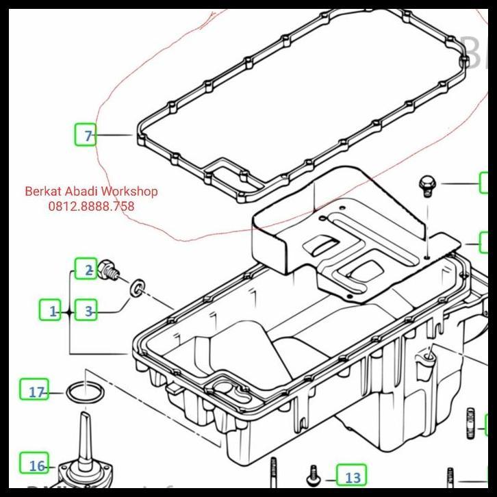 TERBARU PAKING CARTER MESIN BMW 318I E46 M43 REFF PN 11131432109