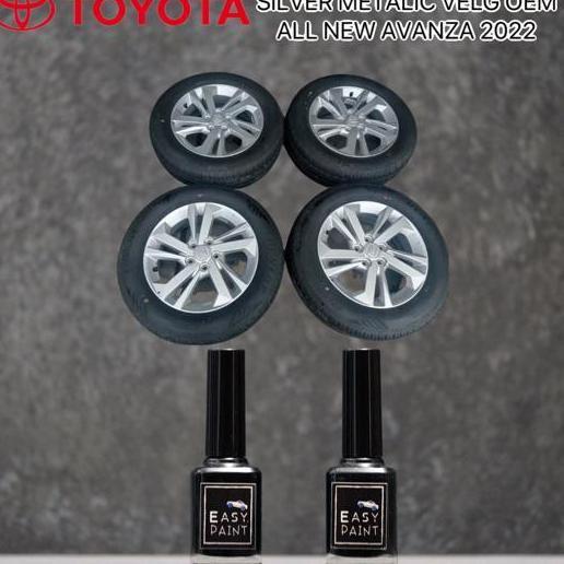 Cat Oles Velg OEM Silver Metalic Toyota Avanza 2022 Abu Muda Metalik