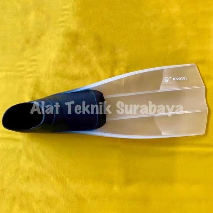 NEW ISI 1 PASANG DIVING SHOES FINS FIN EXQUIS TRANSPARANT SEPATU KATAK KODOK SELAM TAIWAN RENANG PAN
