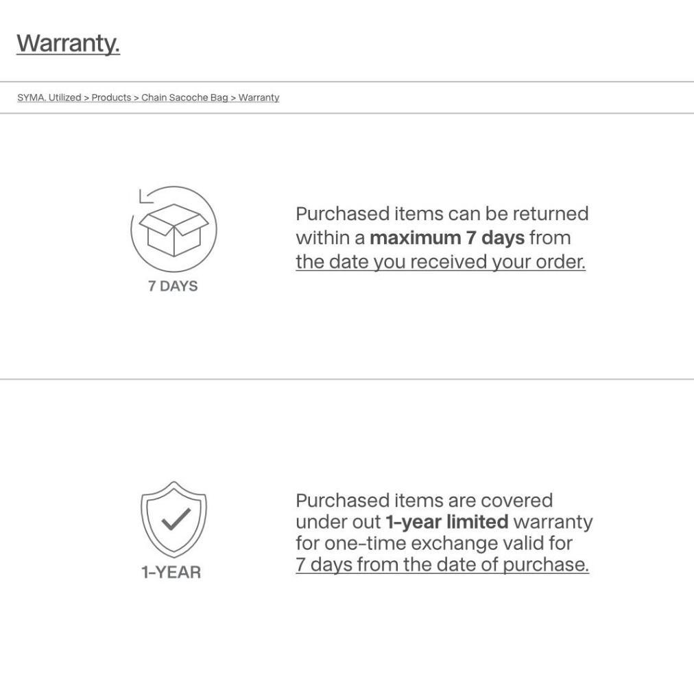 HOT DEALS SYMA. CHAIN SACOCHE SLING BAG BLACK