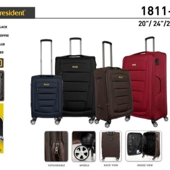 TERBARU - KOPER KAIN PRESIDENT 24 INCH TIPE 1811ORIGINAL/KOPER KAIN 24 INCH