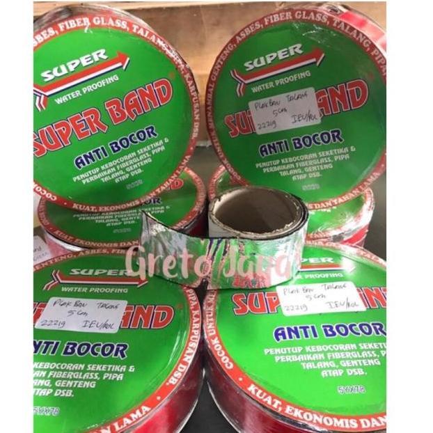 Promo ( 1 Rol - 5cm ) Plakban Lakban Tambal Talang Asbes Atap Genteng Canopy Kanopi Pipa Tandon Supe