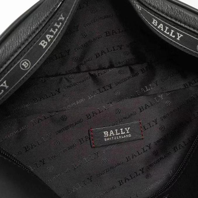 ORINAL BALLY Hakab Leather Bum Bag In Black Brown